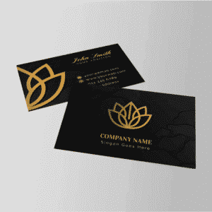 Premium Business Cards - Gold Foil Matt Lamination 400gsm